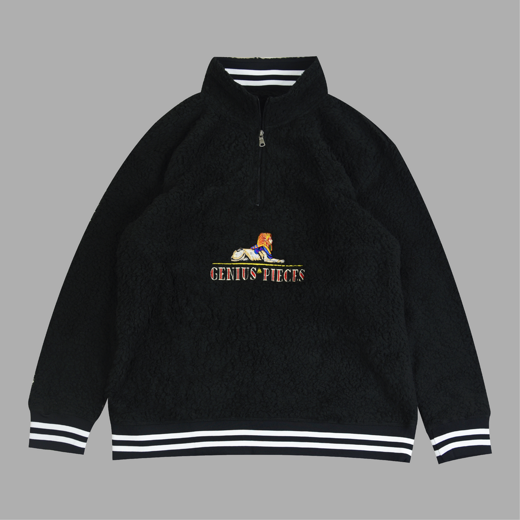 GENIU$ "$PHINX" SHERPA HALF ZIP (BLACK)