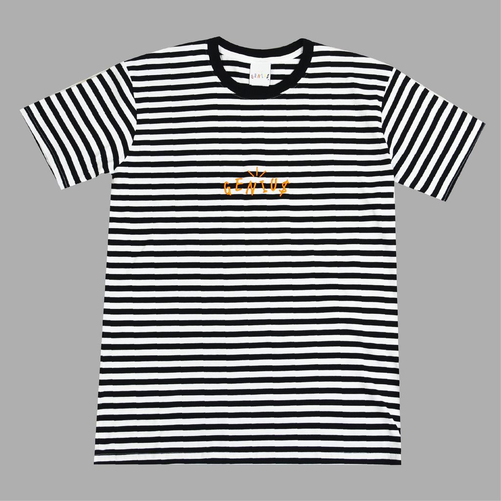 "ORANGE LOGO" STRIPE TEE