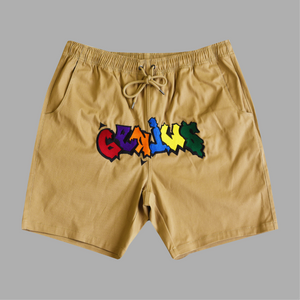 "NYC" SHORTS (TAN)