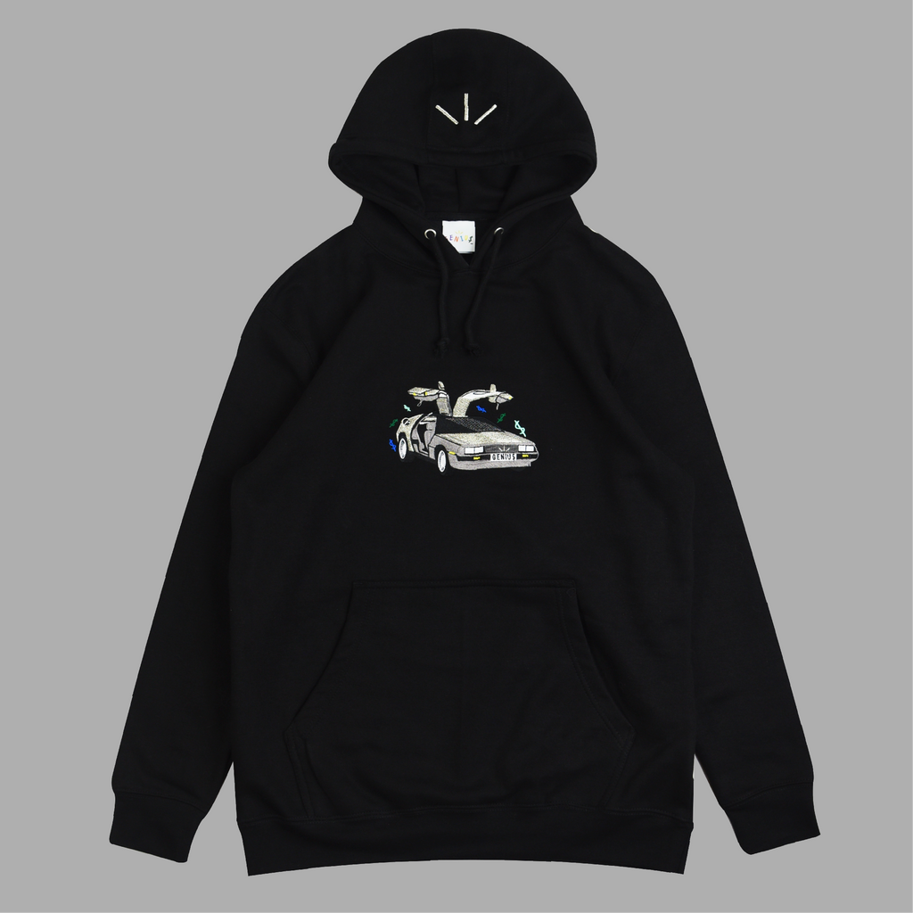 "TIME MACHINE" HOODIE (BLACK)