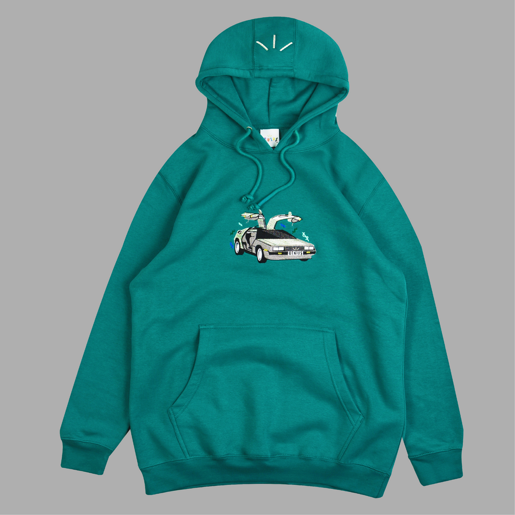 "TIME MACHINE" HOODIE (TEAL)