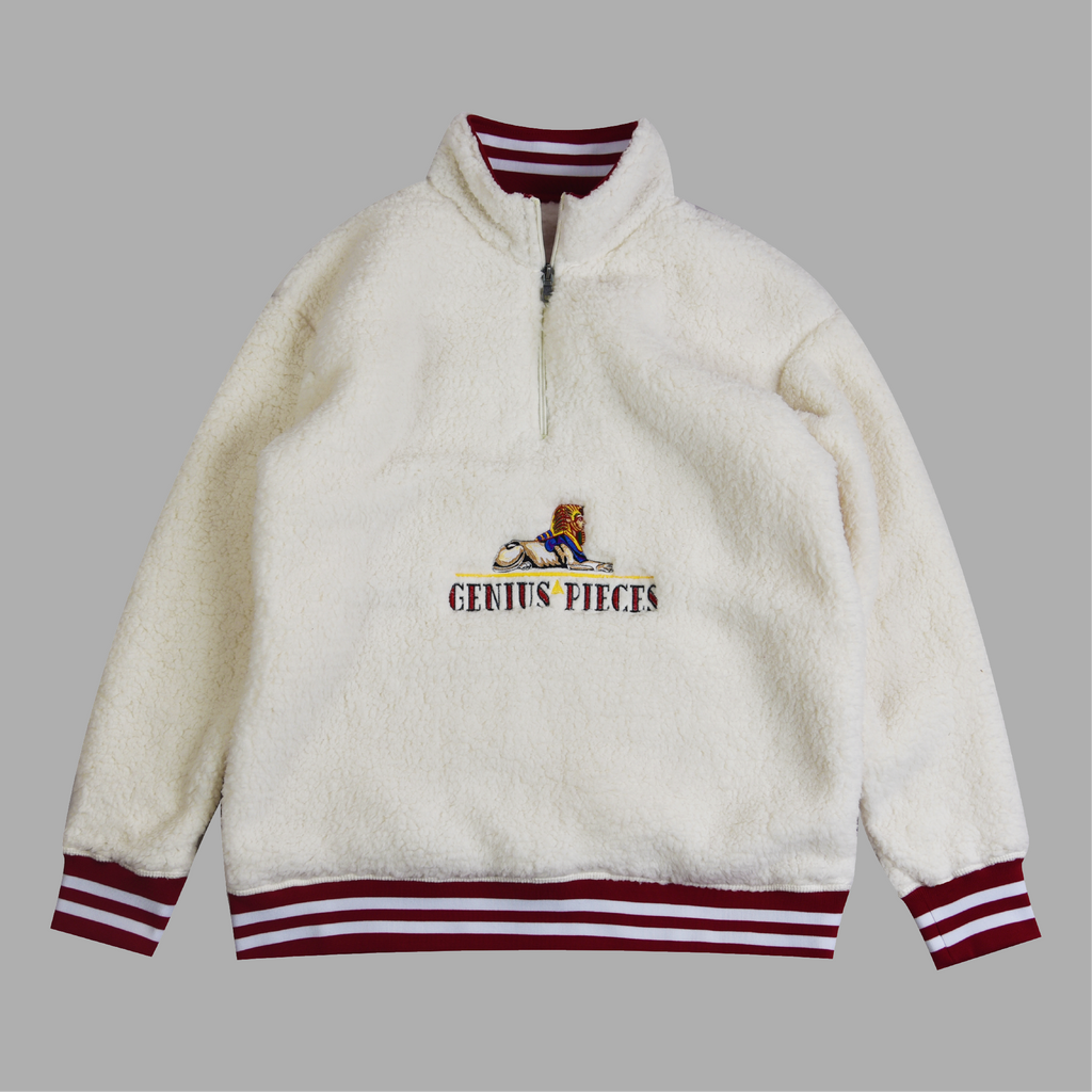 GENIU$ "$PHINX" SHERPA HALF ZIP (CREAM)